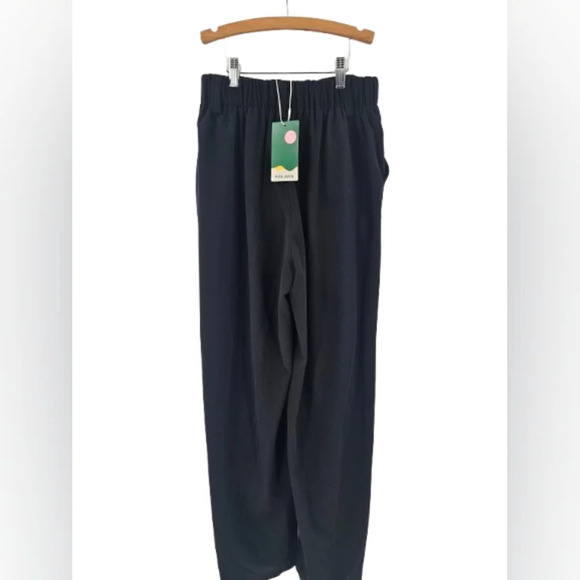 Halara High-waisted Wide-leg Comfort Pleated Pants Waffle Fabric Pockets - Picture 5 of 10